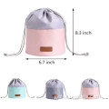Drawstring Makeup Bags Travel Barrel Cosmetics Pouch Factory